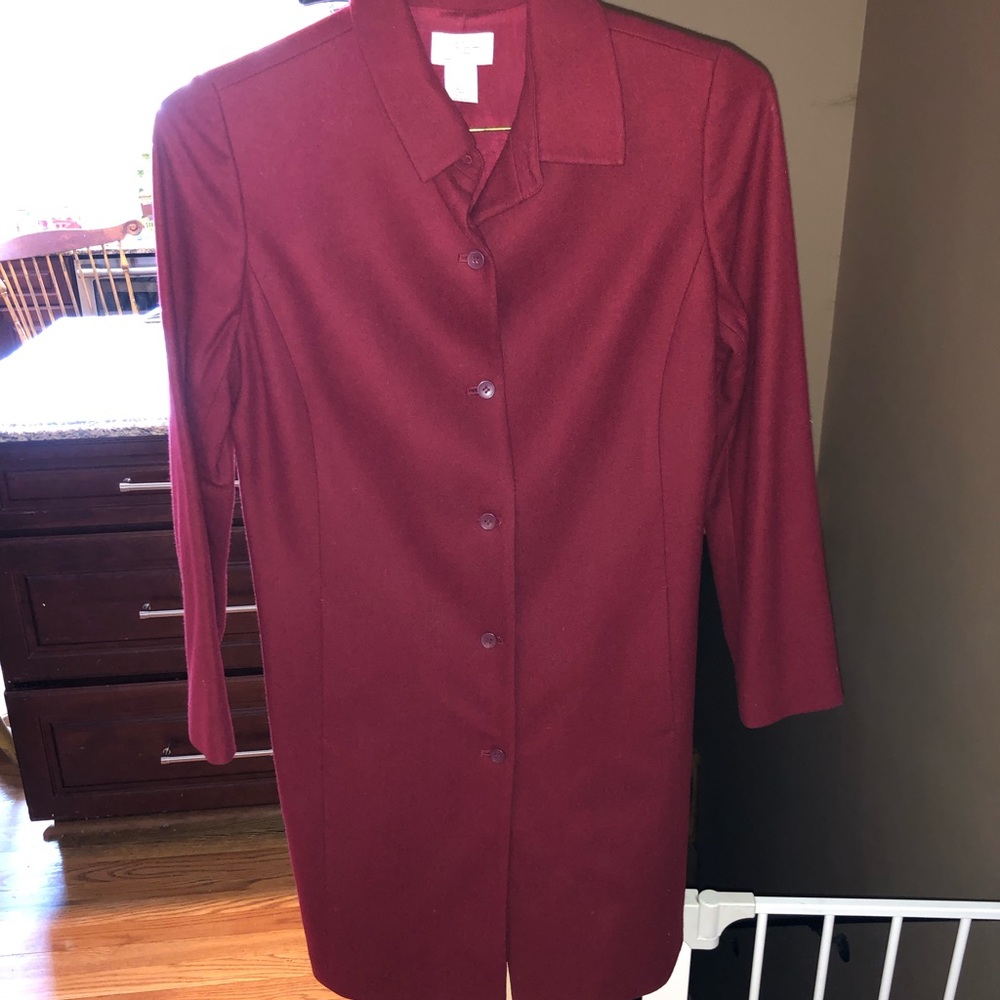 Burgundy Ann Taylor Coat